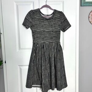 LulaRoe Amelia Striped Dress Medium